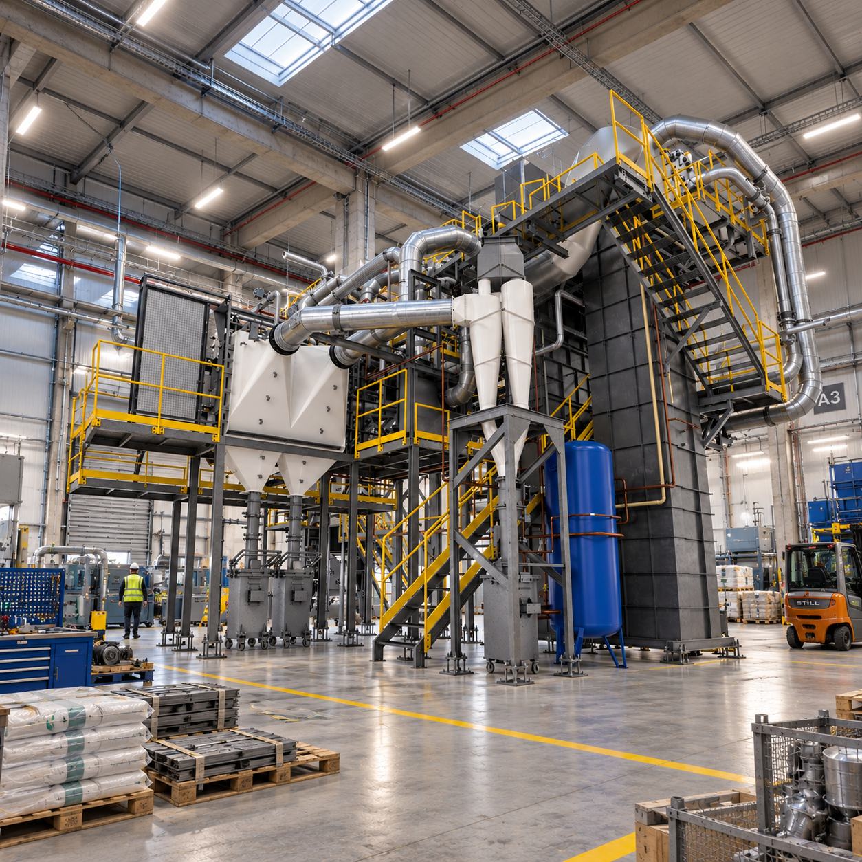 Waste material recycling