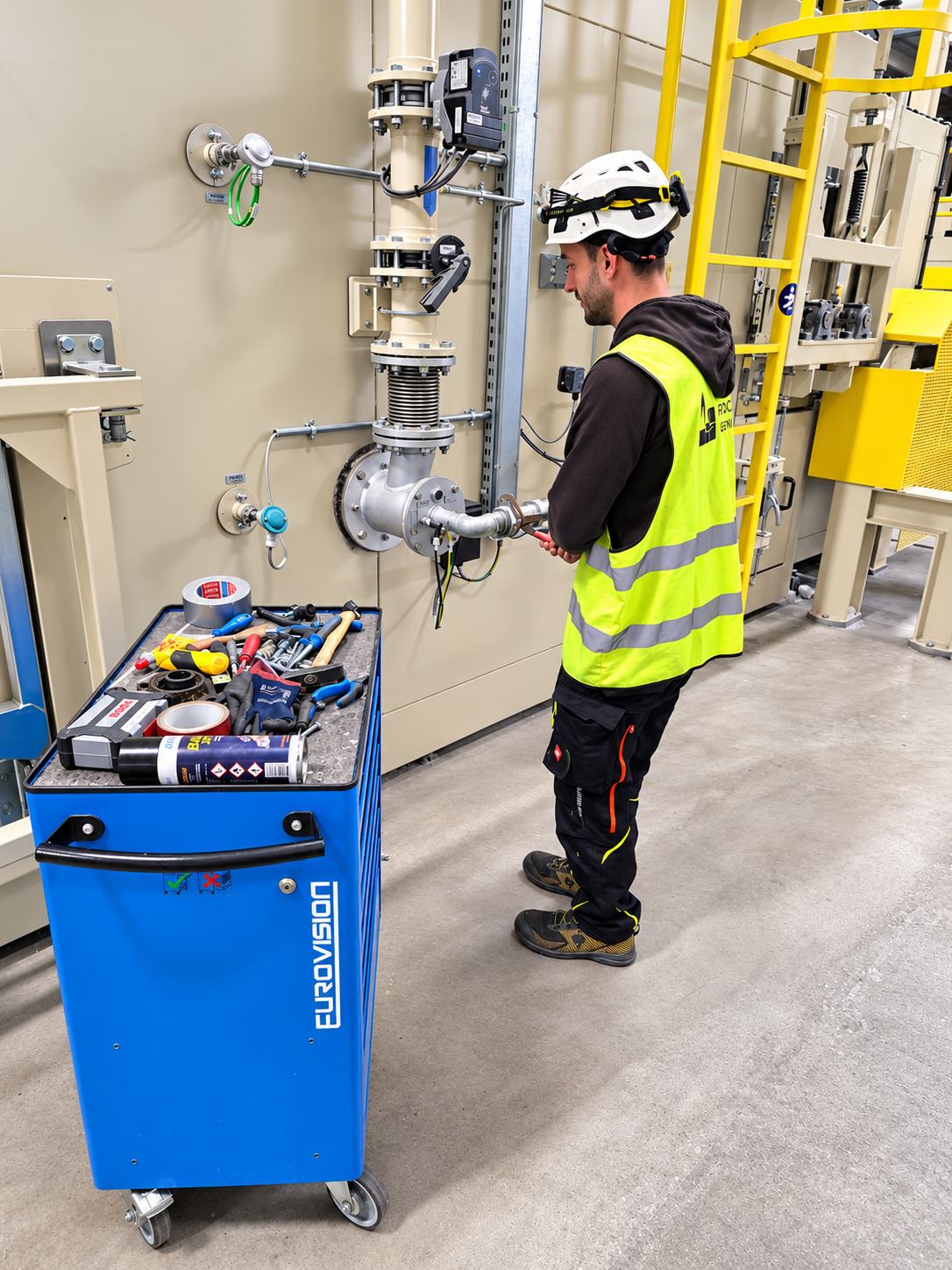 Industrial equipment servicing